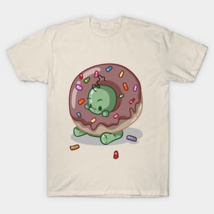 Donut Eating Dinosaur T-Shirt